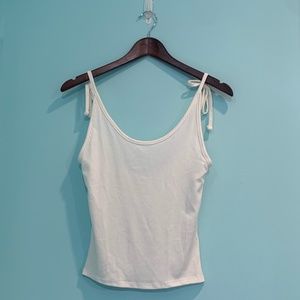 Ribbed White T-Shirt